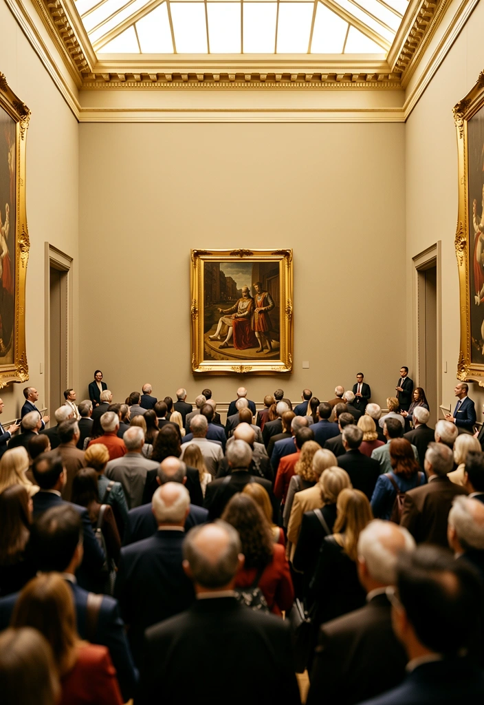 Mona Lisa viewing im Louvre