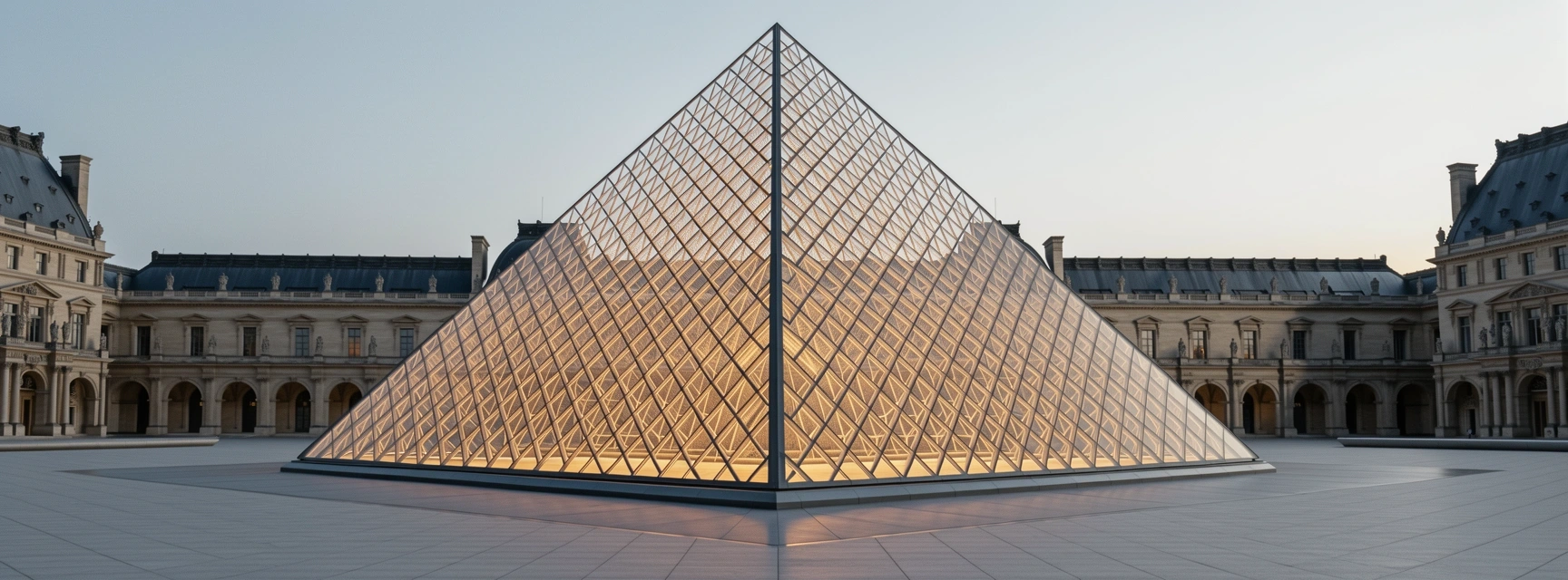 Der Louvre bei Abenddämmerung