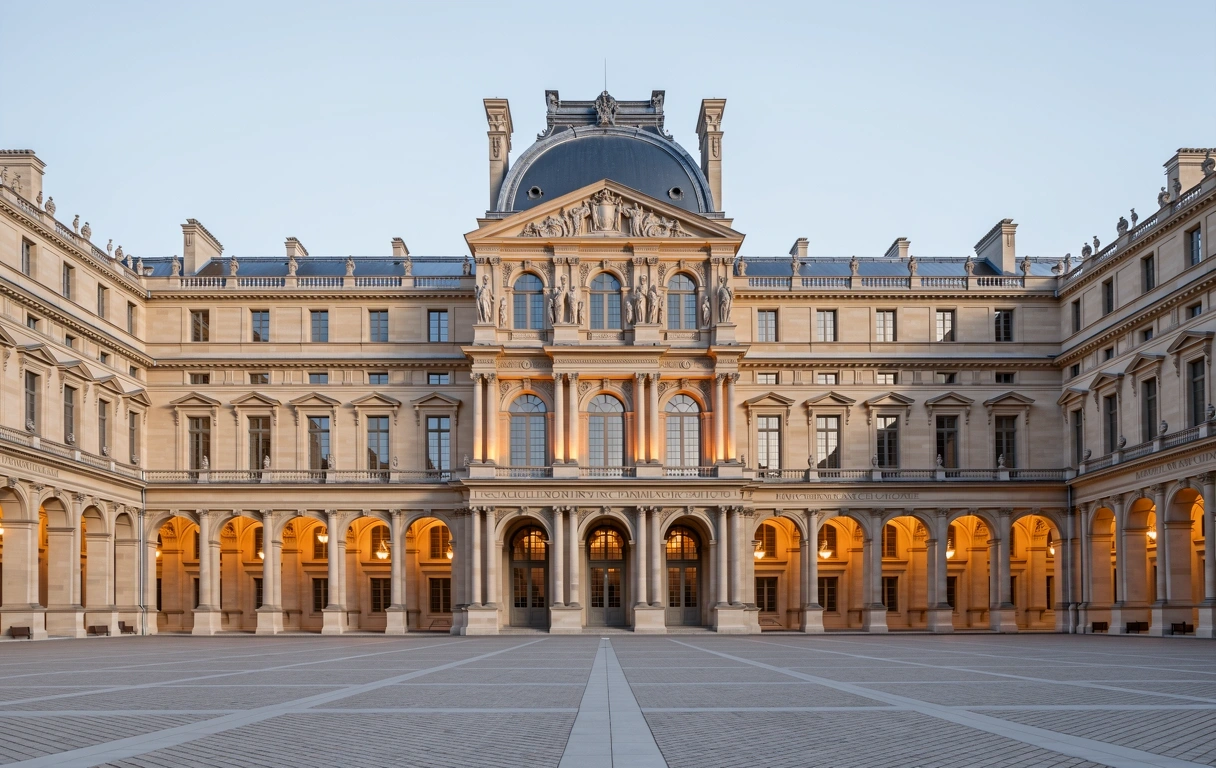 Fassade des Louvre Palastes
