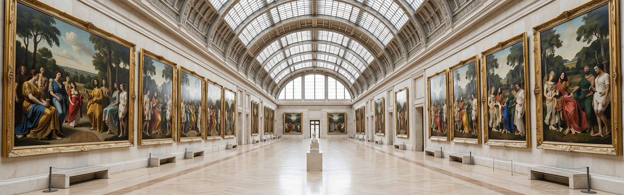 Die Grande Galerie des Louvre
